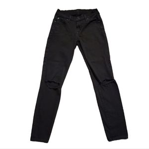 7 For All Mankind The Skinny Ripped Jeans Size 24